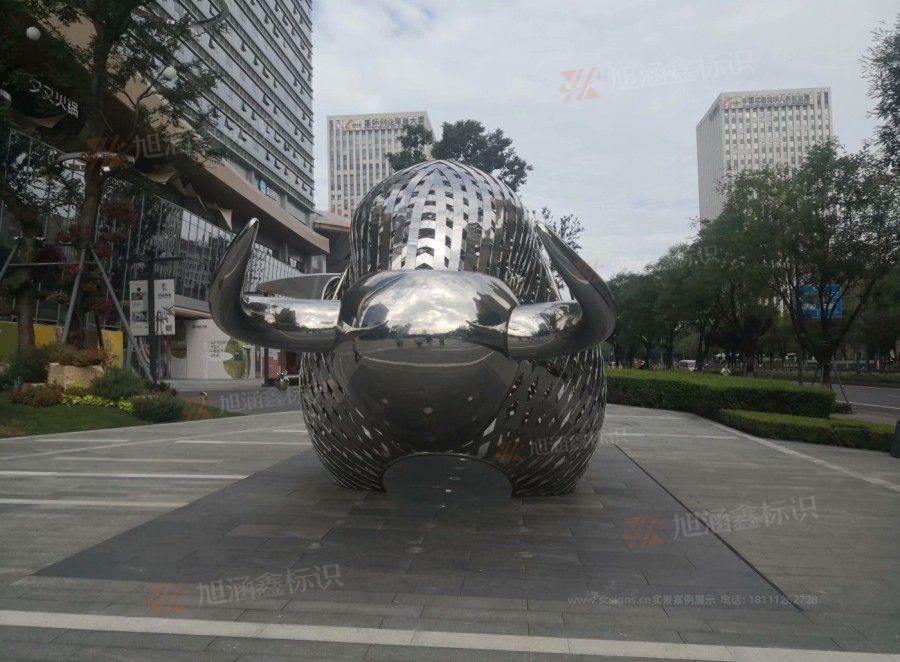 江西芒果景观标识源头工厂（赣州芒果金属有限公司）赣州景观小品制作