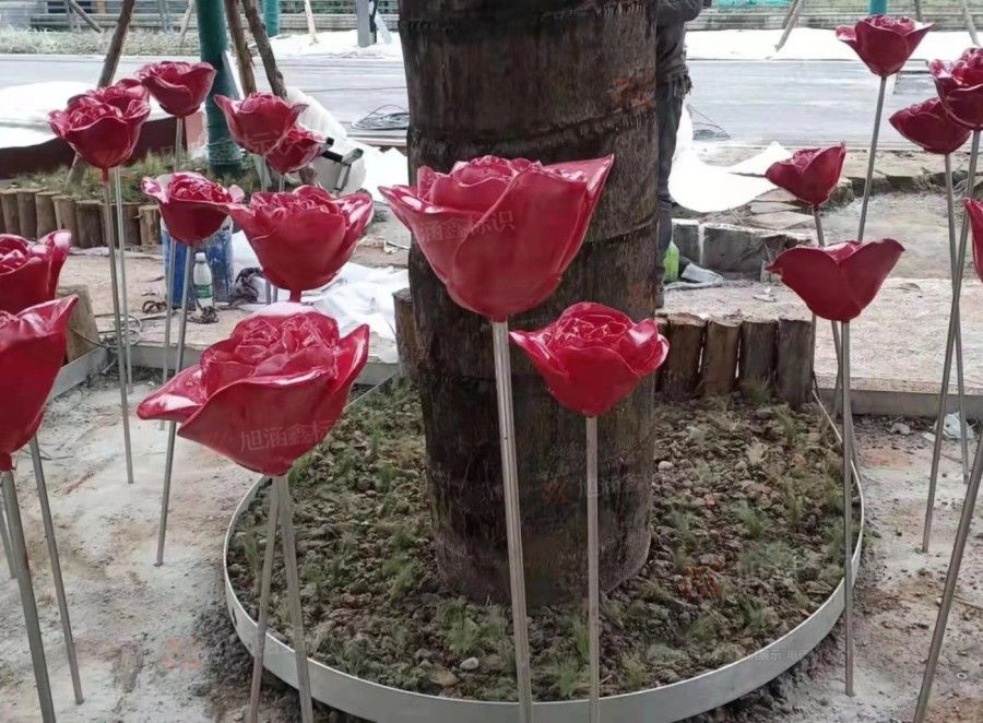 江西芒果景观标识源头工厂（赣州芒果金属有限公司）江西景观雕塑制作
