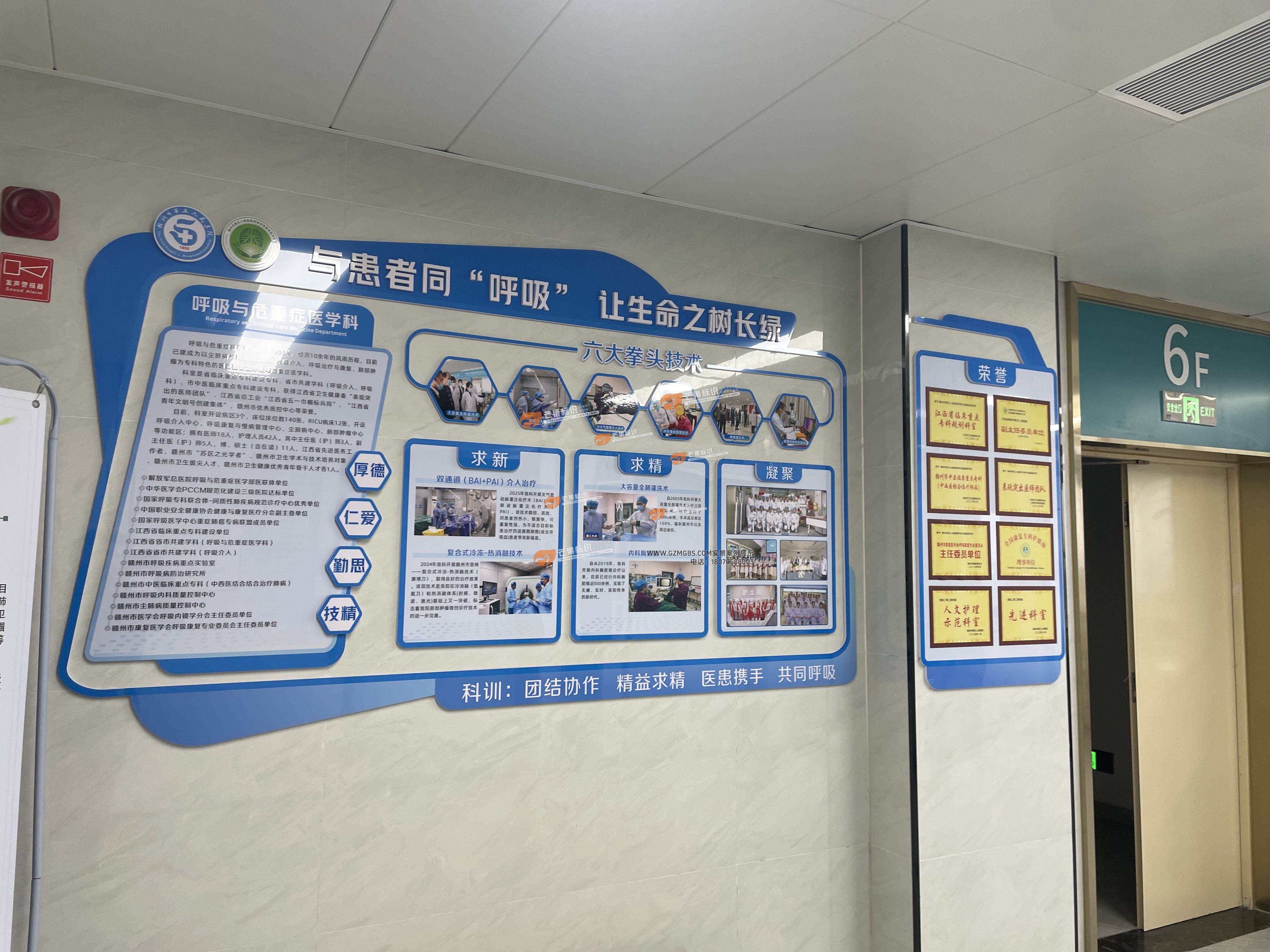 江西芒果景观标识源头工厂：<strong>江西三甲专科医院科室文化墙</strong>