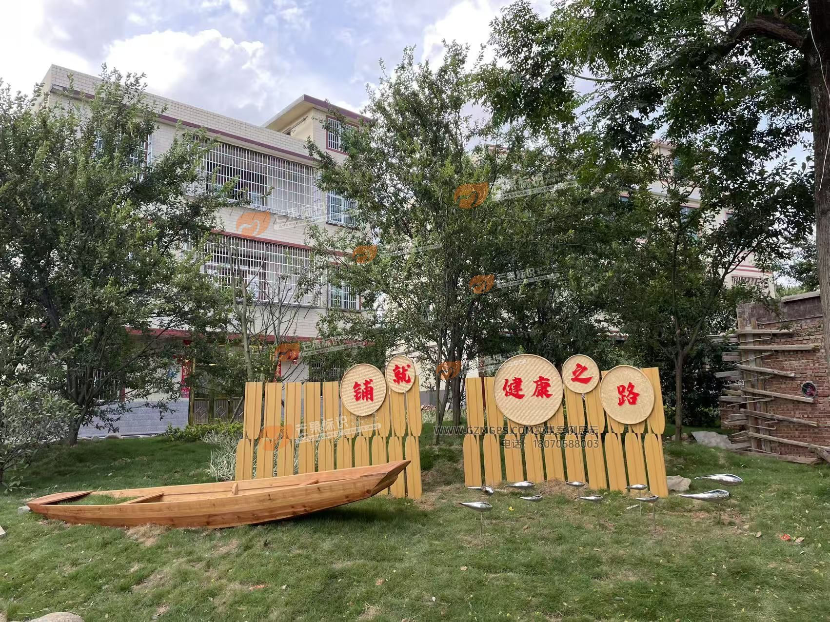 江西芒果景观标识源头工厂：江西景观小品生产厂家-乡村振兴景观小品
